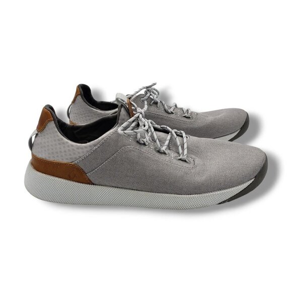 Olukai Nanea Li Sneakers Mens 12 Gray Canvas‎ Weather Resistant - Picture 1 of 9